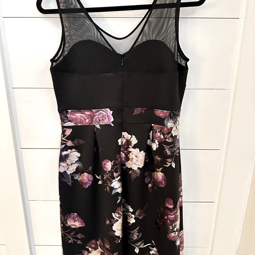 Y2K ENFOCUS STUDIO 10 floral woman midi poly blend feminine dress bridal party - Picture 2 of 12